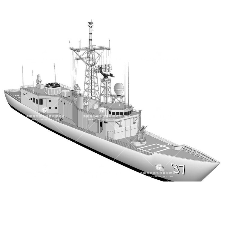 阿合奇充气侦查船模型